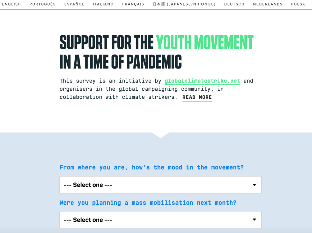 Global Climate Strike Global Youth Climatestrikeonline Survey Launched In 11 Languages